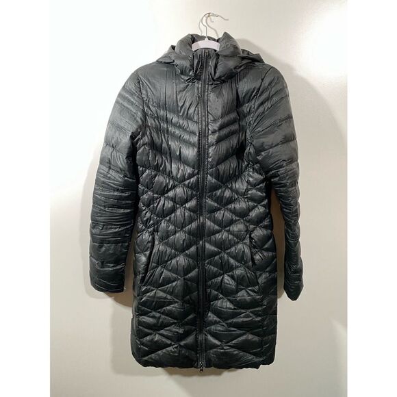 Nike Cascade Hooded Tech Down Puffer Black Quilted Coat Women's Medium - Picture 2 of 12